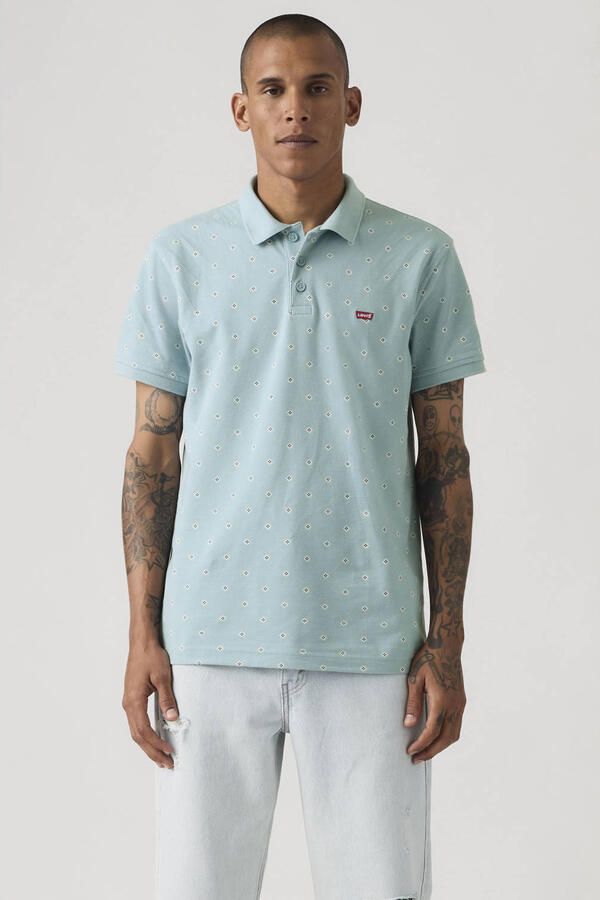 Levi's regular polo lichtblauw - Foto 3