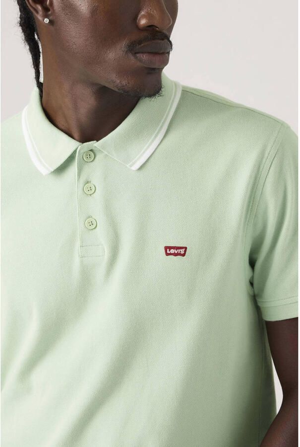 Levi's regular fit poloshirt van puur katoen