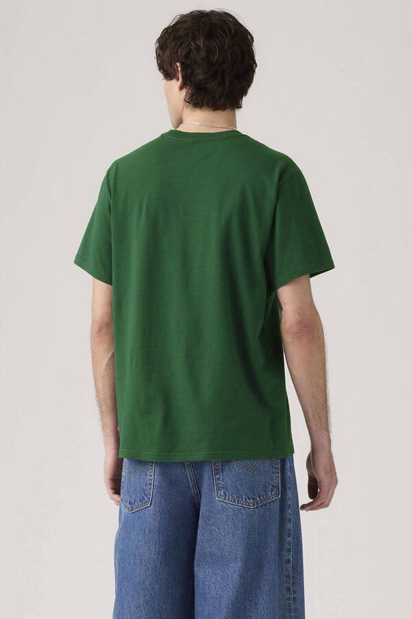Levi's regular T-shirt donkergroen - Foto 3