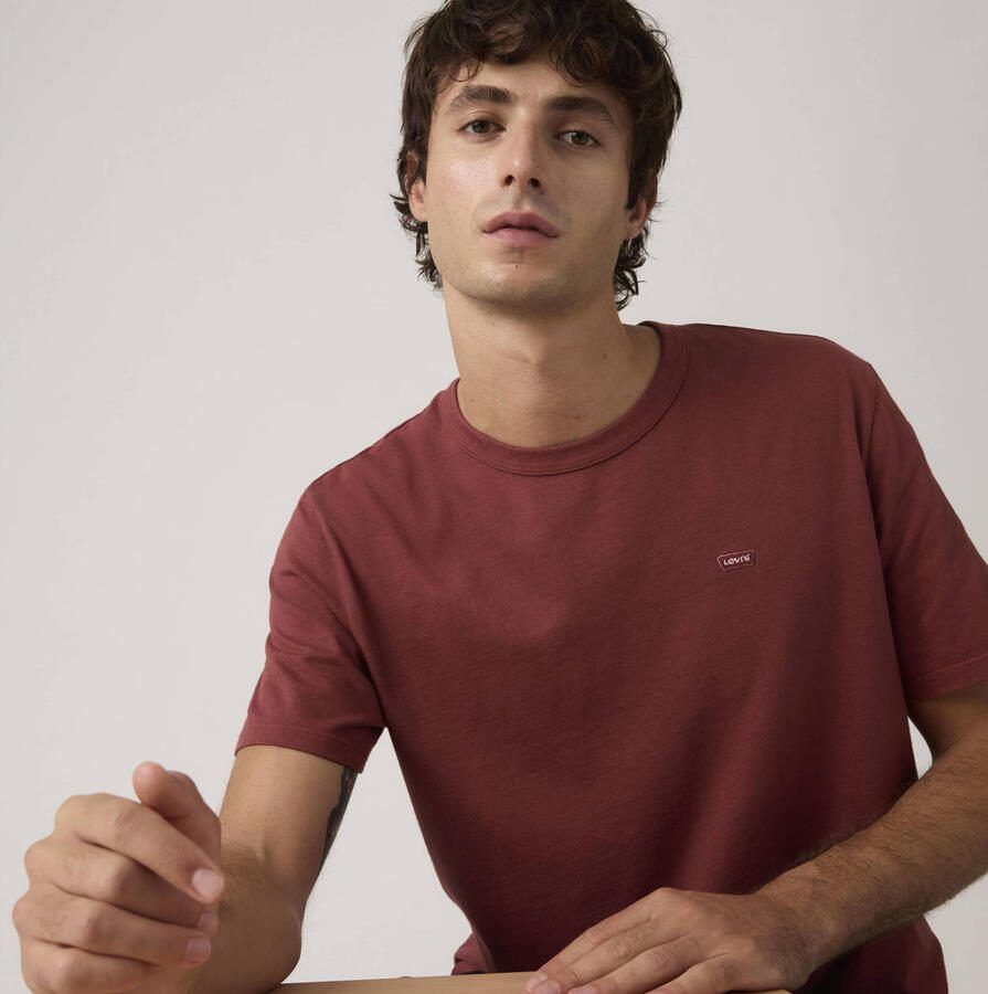 Levi's regular T-shirt donkerrood - Foto 2