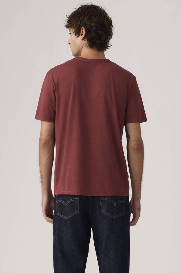 Levi's regular T-shirt donkerrood - Foto 3
