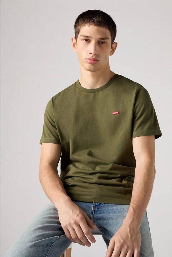 Levi's Heren T-shirt Korte Mouwen Groen 100% Katoen Green Heren - Foto 2