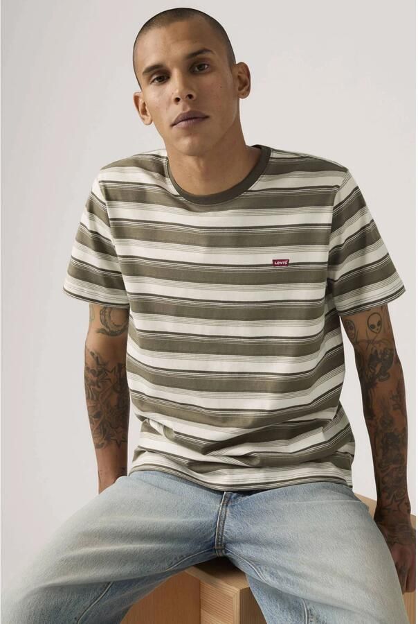 Levi's T-Shirt Bruin Streep - Foto 3