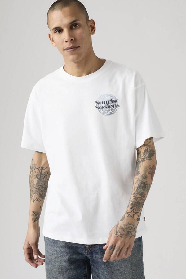 Levi's regular T-shirt met backprint wit - Foto 2