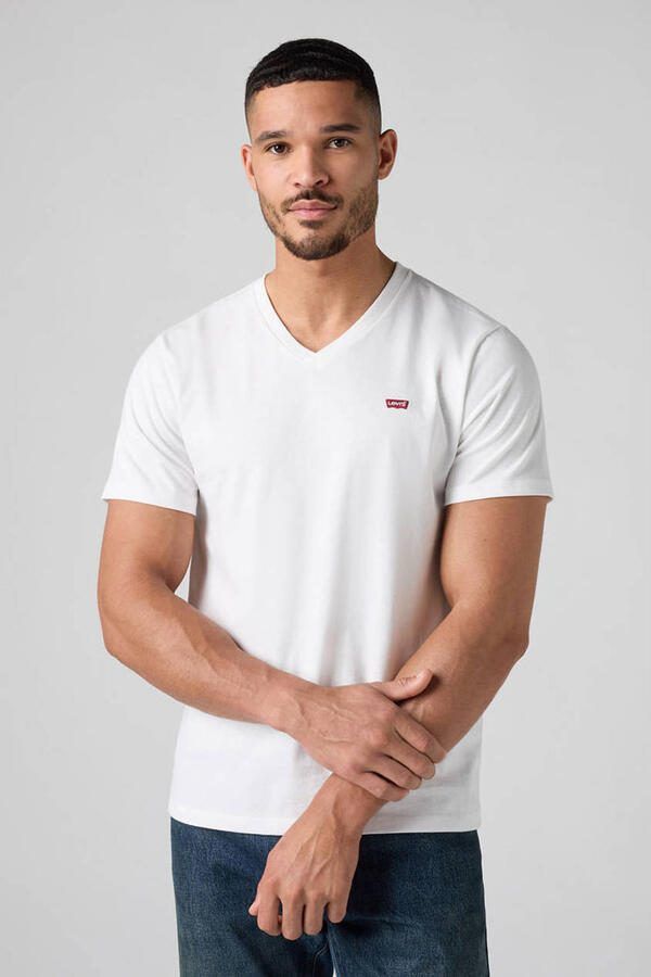 Levi's Heren Wit T-shirt Korte Mouw White Heren