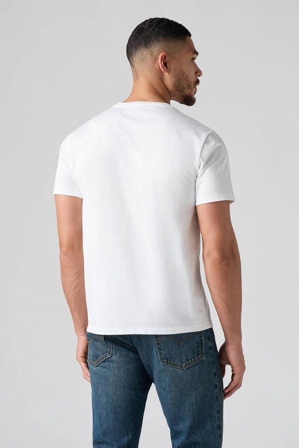 Levi's Heren Wit T-shirt Korte Mouw White Heren - Foto 2