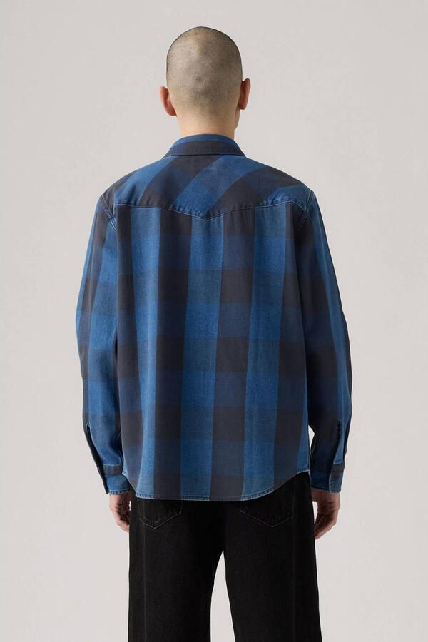Levi's relaxed casual overhemd blauw - Foto 3