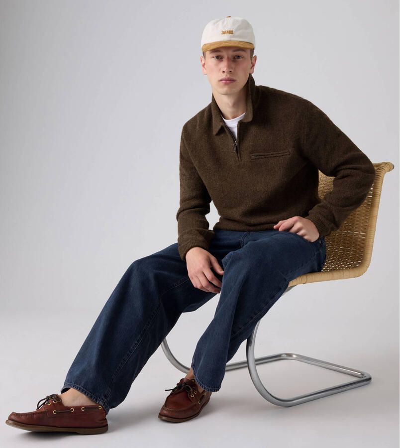 Levi's Regular fit schipperstrui van zuivere katoen met borstzak - Foto 2
