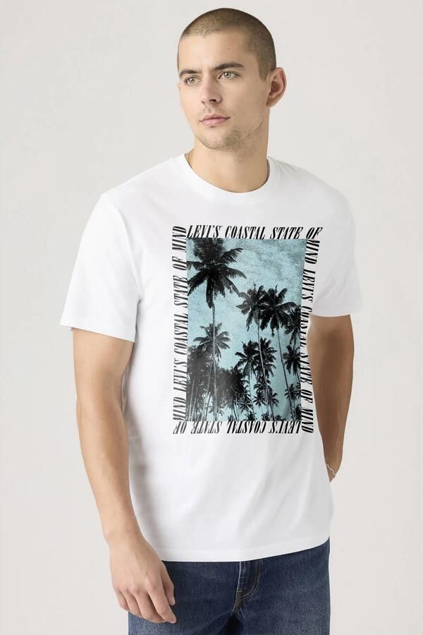Levi's relaxed fit T-shirt met print wit
