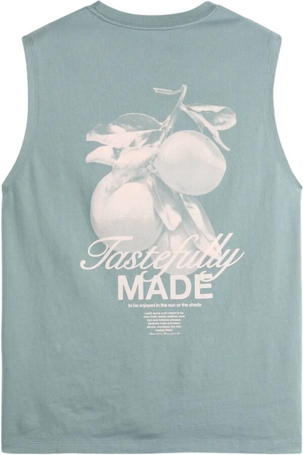 Levi's relaxed fit tanktop met backprint groen - Foto 2