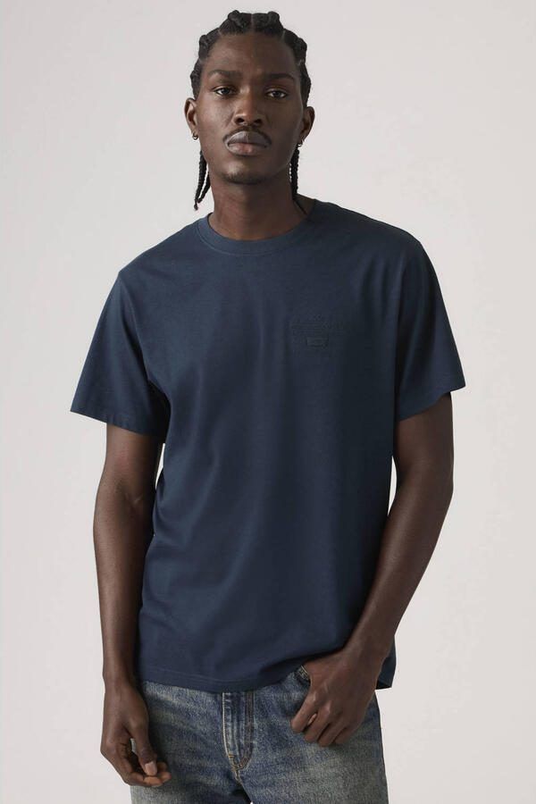 Levi's relaxed T-shirt donkerblauw