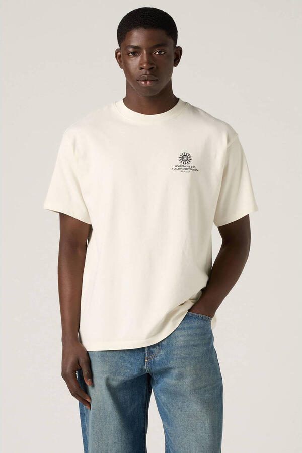 Levi's relaxed T-shirt met backprint ecru - Foto 2