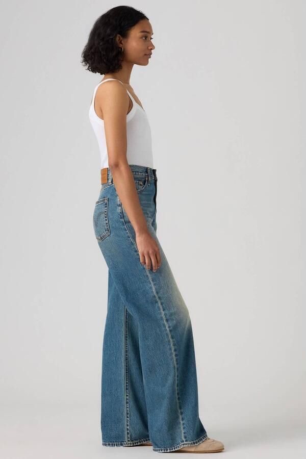 Levi's RIBCAGE WIDE LEG H223 ROSIE PO jeans middelblauw - Foto 3