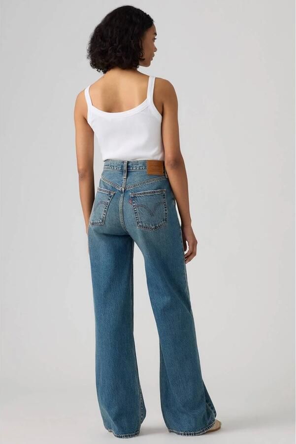 Levi's RIBCAGE WIDE LEG H223 ROSIE PO jeans middelblauw - Foto 2
