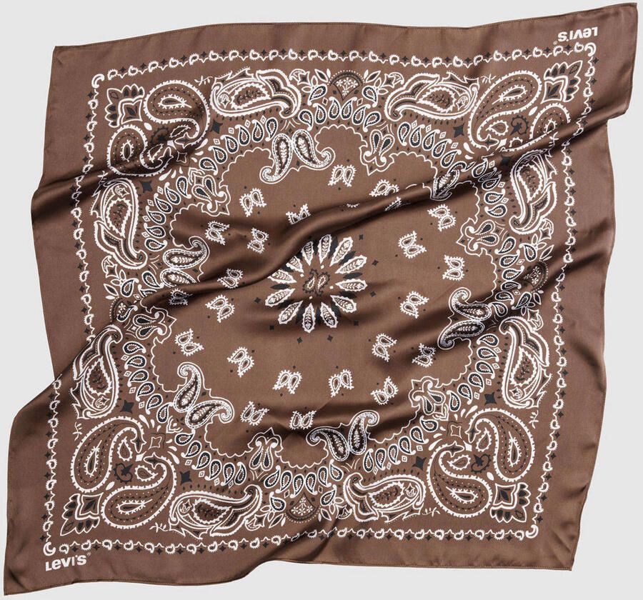 Levi's satijnen bandana bruin - Foto 2
