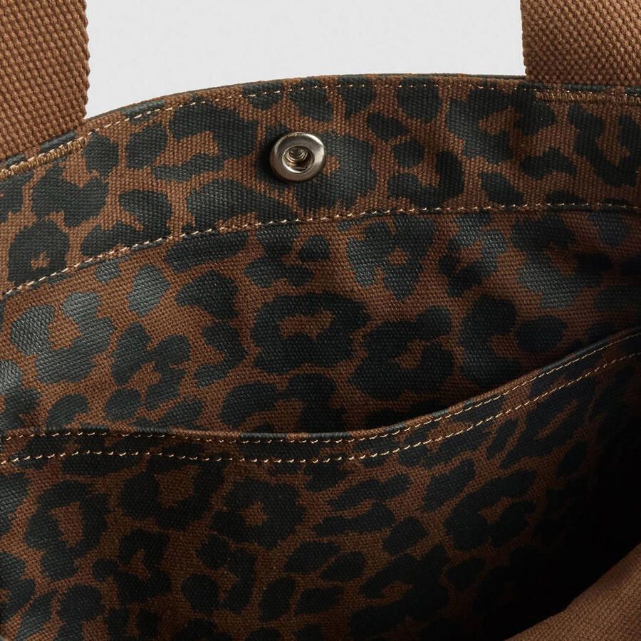 Levi's shopper Icon met panterprint bruin