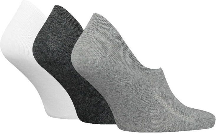 Levi's sneakersokken grijs (set van 3) - Foto 2