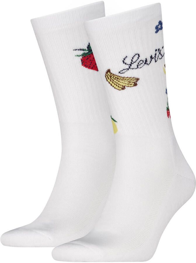 Levi's sokken wit (set van 2)