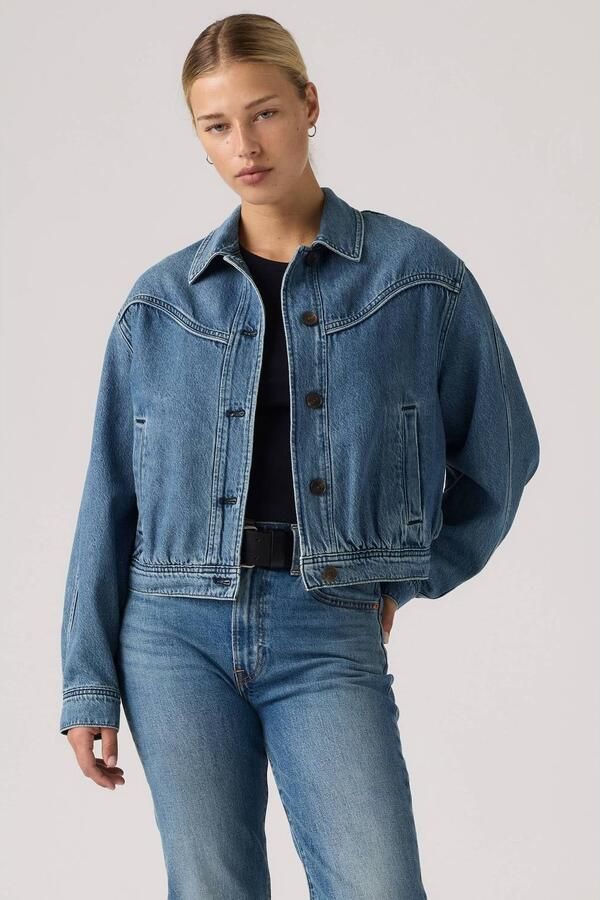 Levi's spijkerjas medium blue denim - Foto 3