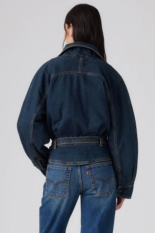 Levi's spijkerjas met ceintuur donkerblauw - Foto 2