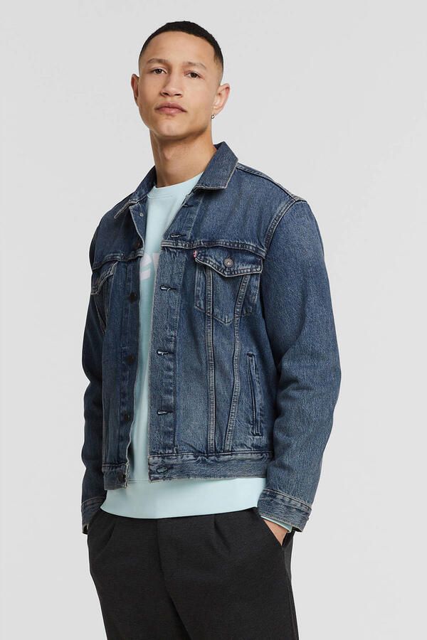 Levi's Blauwe Katoenen Blazer met Klassieke Kraag Blue Heren - Foto 2