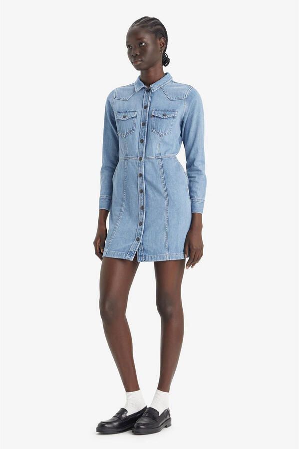Levi's Jeans jurk FLYNN WESTERN CORE DRES (Nieuwe collectie) - Foto 2