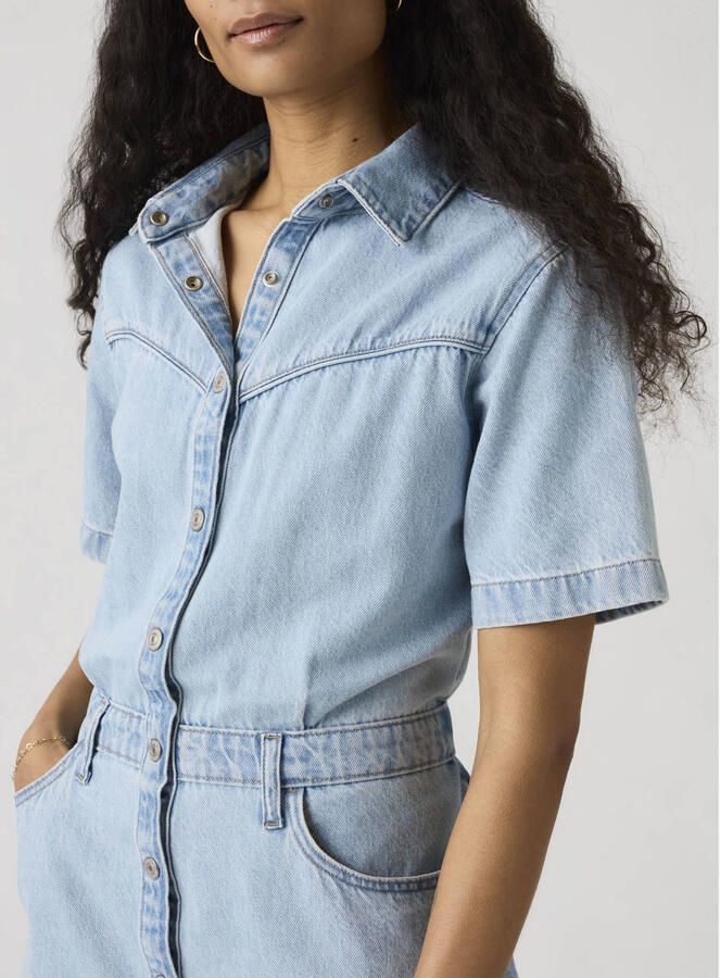 Levi's Regular fit denimjurk van puur katoen
