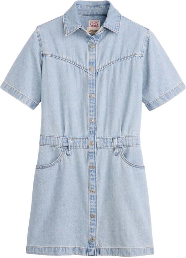 Levi's Regular fit denimjurk van puur katoen - Foto 2