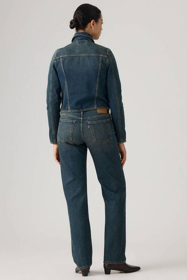 Levi's straight leg jeans donkerblauw - Foto 3