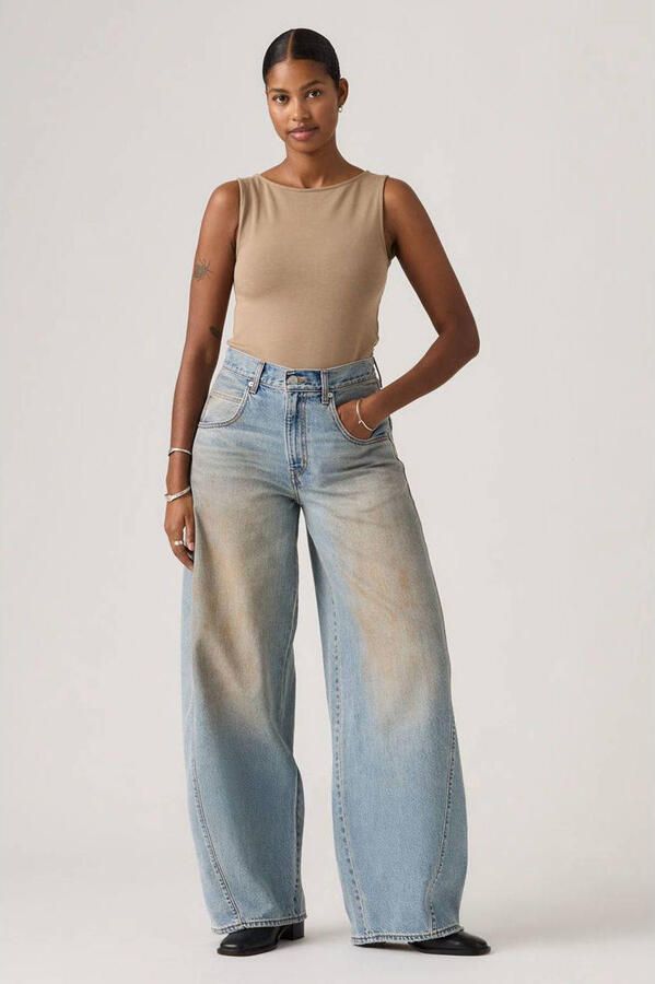 LEVI'S Dames Jeans Super Baggy Barrel Lichtblauw - Foto 6