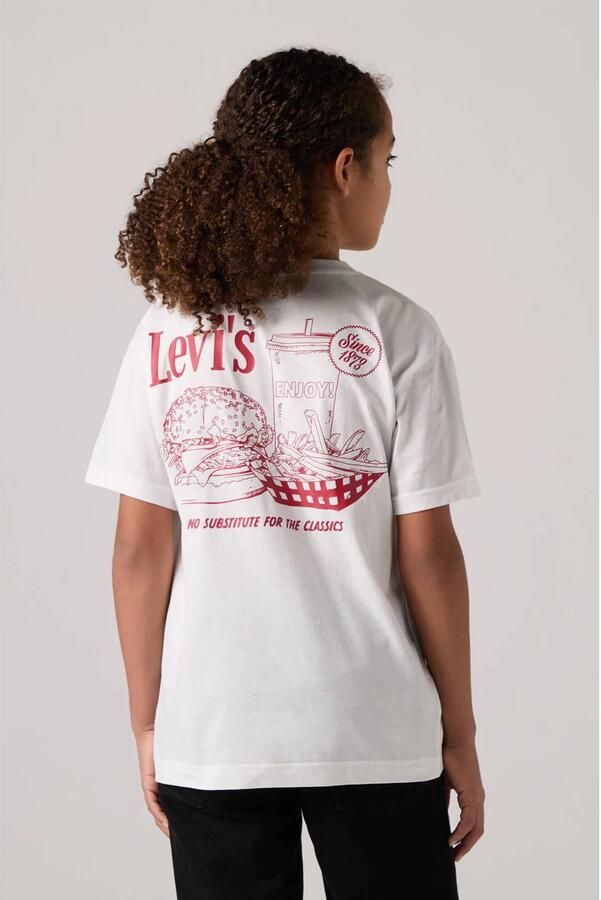 Levi's T-shirt met backprint wit - Foto 3