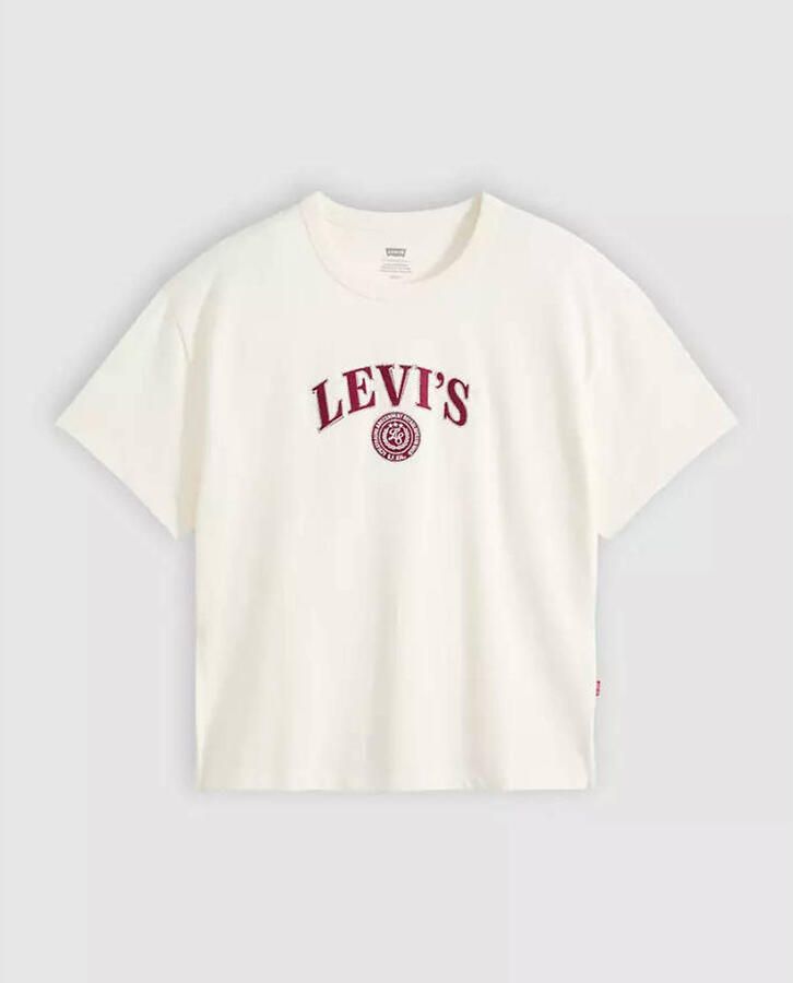 Levi's T-shirt met borduursels ecru - Foto 3