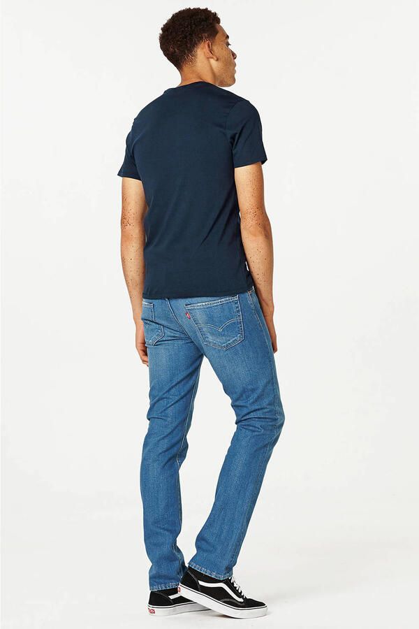 Levi's Blauwe Logo Tee Klassieke Crew Neck Blue Heren