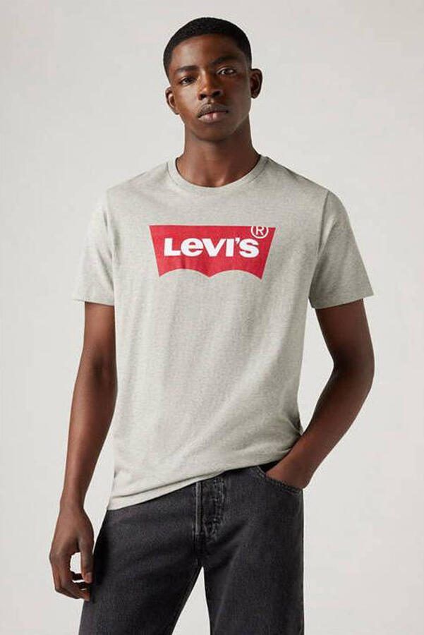 Levi's Grijze Katoenen T-Shirt met Print Gray Heren - Foto 2