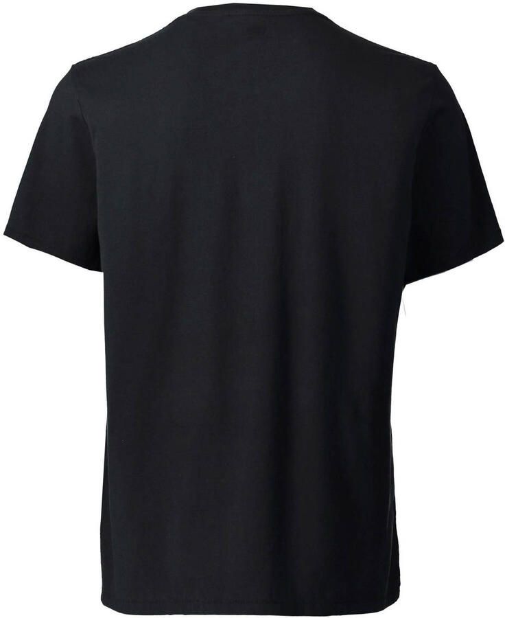 Levi's Iconisch Katoenen T-Shirt Zwart Rechte Pasvorm Korte Mouwen Black Heren