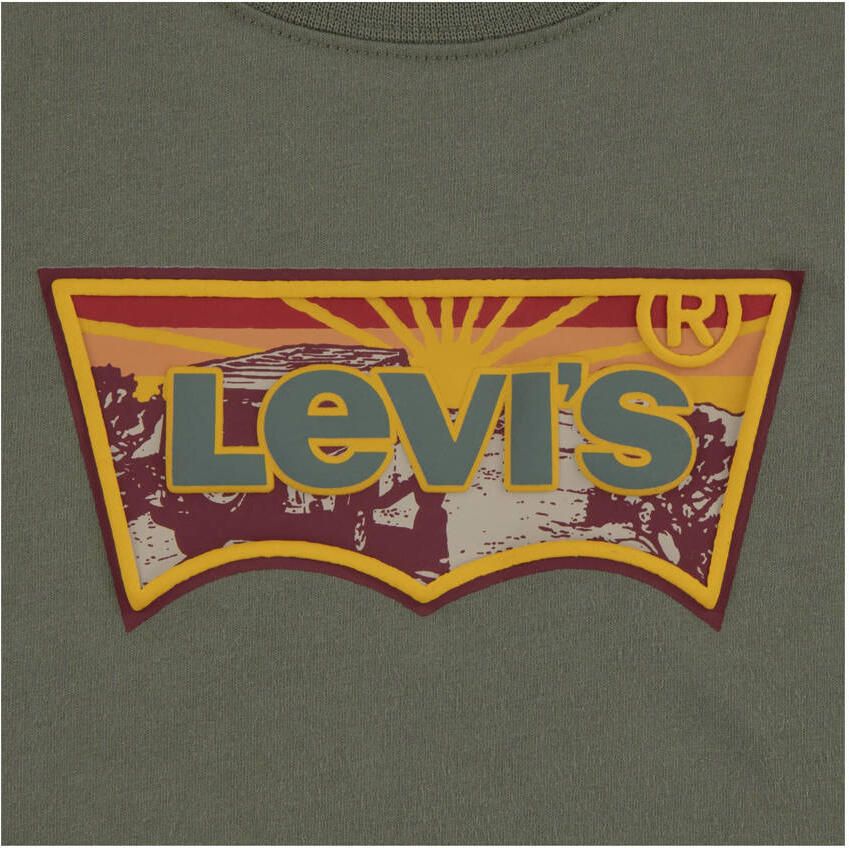 Levi's Kidswear T-shirt LVB SUNRISE DESERT TEE van katoenmix voor jongens