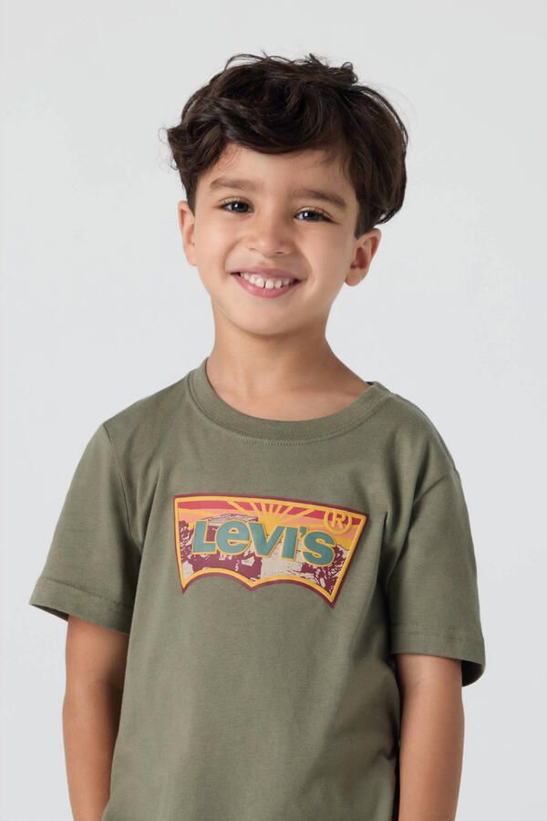 Levi's Kidswear T-shirt LVB SUNRISE DESERT TEE van katoenmix voor jongens - Foto 3