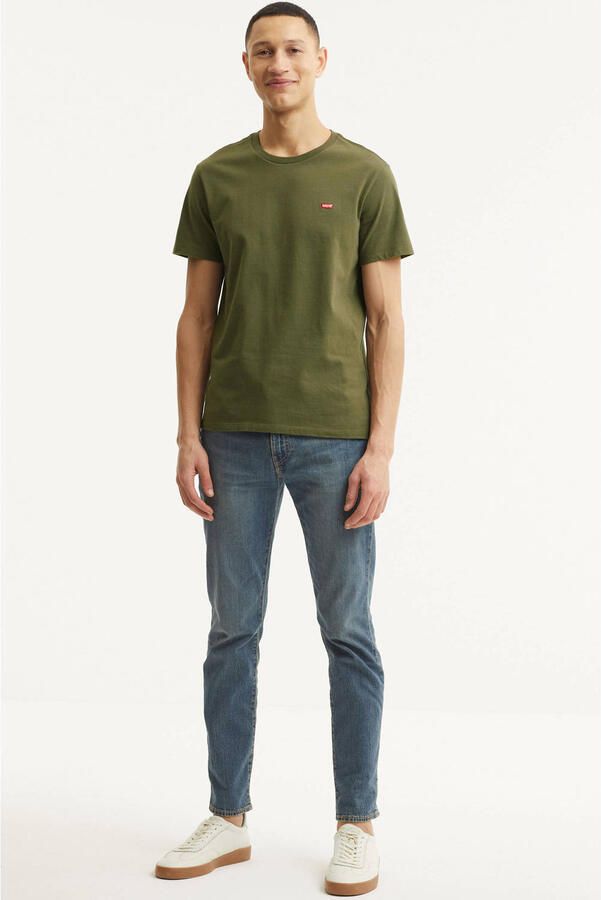 Levi's Heren T-shirt Korte Mouwen Groen 100% Katoen Green Heren