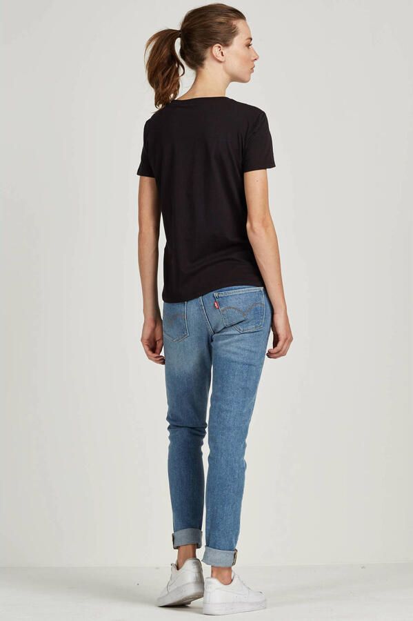 Levi's Zwart Print T-shirt voor Dames Black Dames