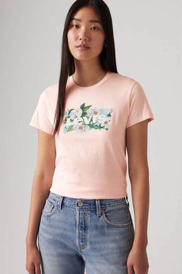 Levi's T-shirt Levis 17369 2946 PERFECT TEE-CARNATION BW FILL LC POTPOURRI - Foto 2
