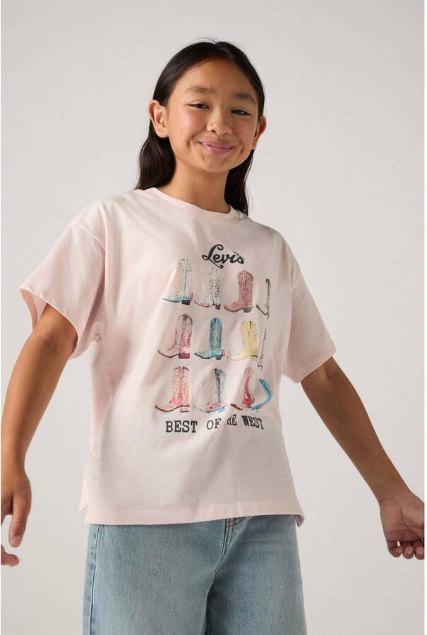 Levi's T-shirt roze