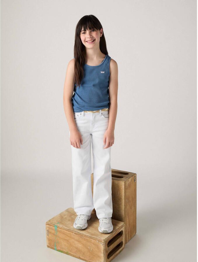Levi's Tanktop blauw rib gebreid - Foto 2