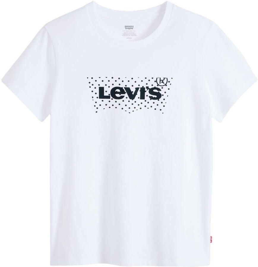 Levi's THE PERFECT TEE rechtvallend T-shirt met stippen wit - Foto 2
