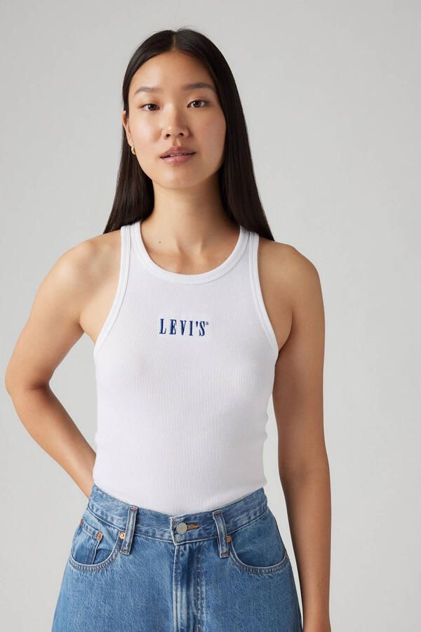 Levi's Geribde tanktop GRAPHIC GEMINI met logo-borduurwerk en structuur-look - Foto 2