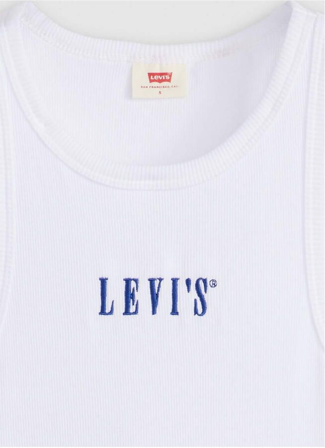 Levi's Geribde tanktop GRAPHIC GEMINI met logo-borduurwerk en structuur-look