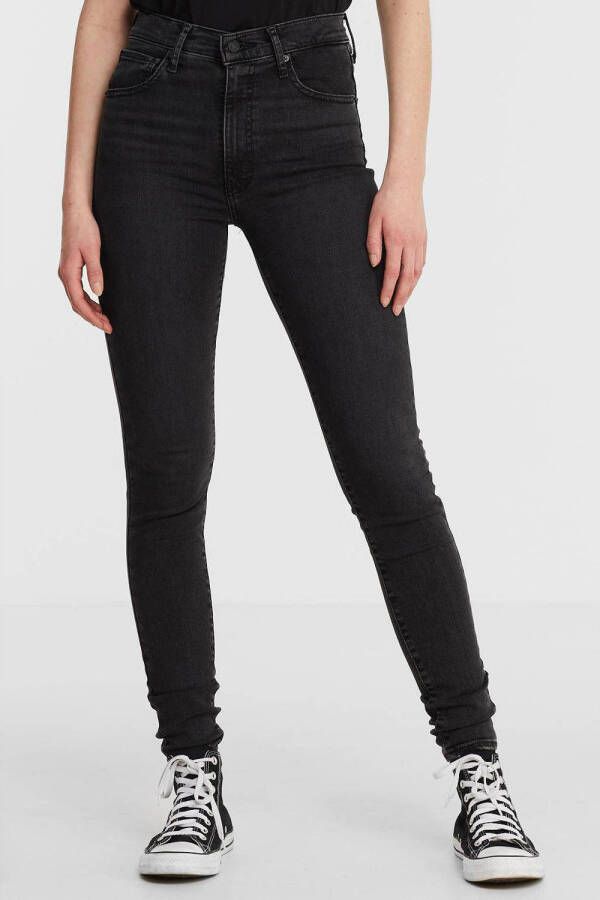Levi's Mile high waist super skinny jeans black haze