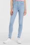 Levi's Mile High waist super skinny jeans light indigo worn in - Thumbnail 1