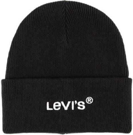 Levi's muts Wordmark zwart