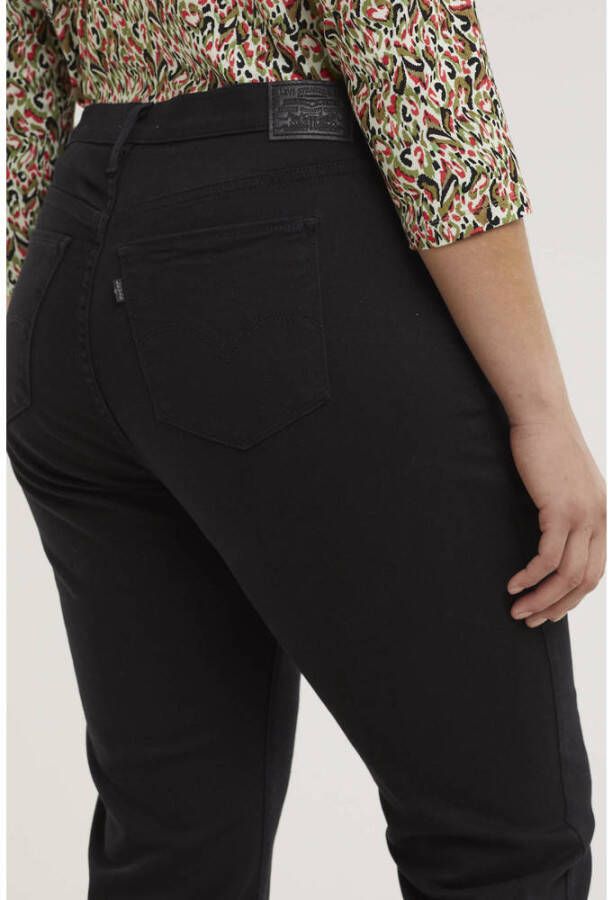 Levi's Plus 724 high waist straight leg fit jeans black sheep