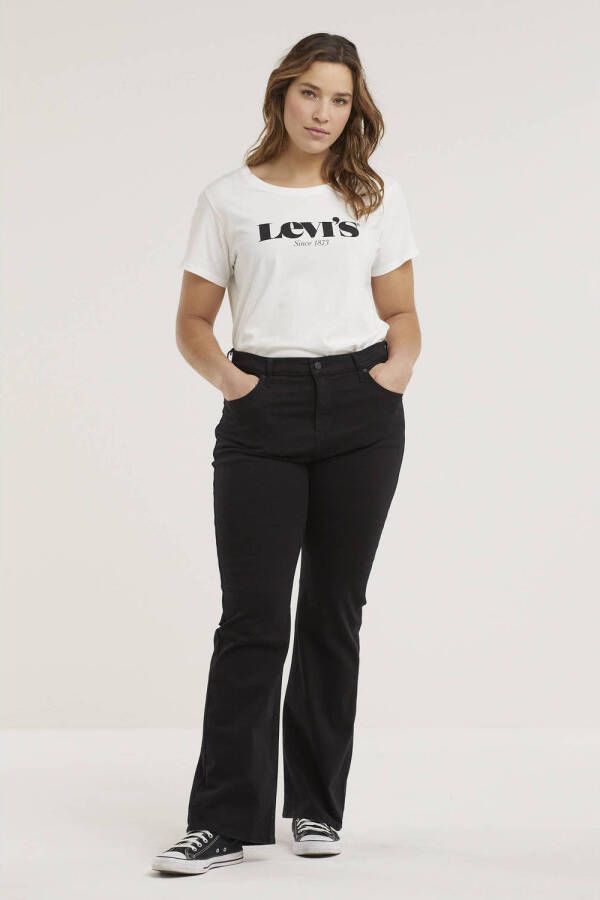 Levi s Plus SIZE bootcut high rise jeans met stretch model '725' 'Water